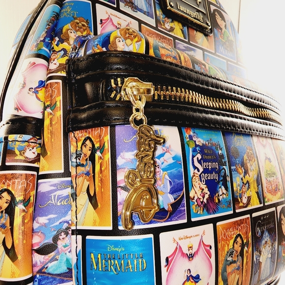 Loungefly Bags Loungefly Disney Princess Vhs Tapes Backpack Poshmark